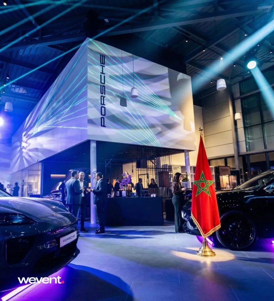 Éclairage événementiel pour lancement de produit au Maroc