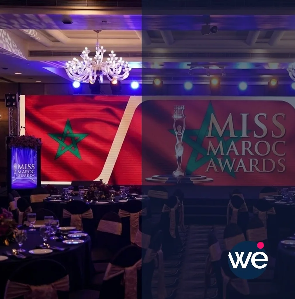 Scène et scénographie pour gala et cérémonie au Maroc
