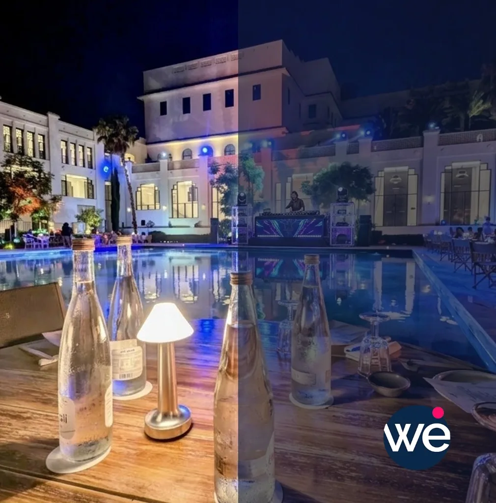 Soirée d'entreprise en bord de piscine avec DJ au Maroc