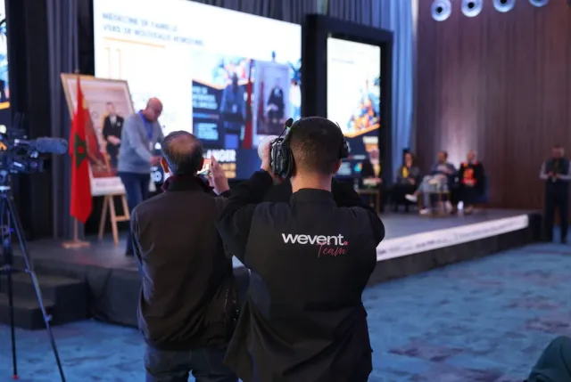 Équipe Wevent en action lors d'un congrès au Maroc