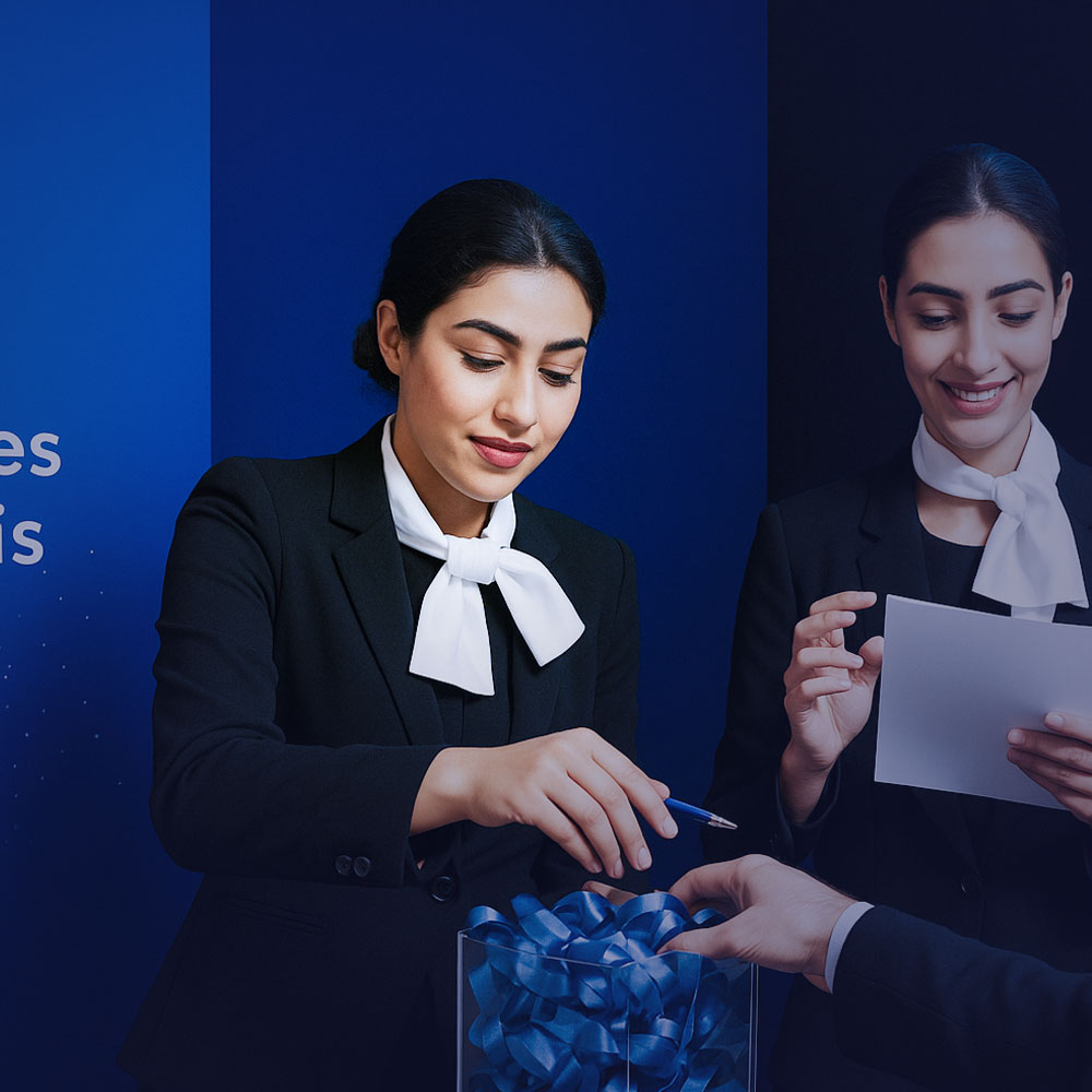 Hôtesse d'accueil événementielle